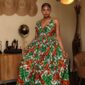 Lara Maxi Dress Green - Blazin Fashion