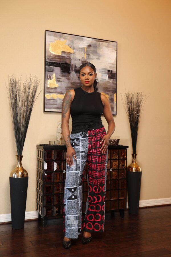 Teni Combo Long Pants Pinkblue - Blazin Fashion