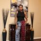 Teni Combo Long Pants Pinkblue - Blazin Fashion