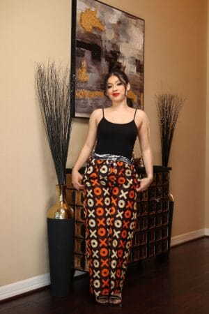 Zika Long Pants Orange - Blazin Fashion