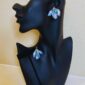BJ0018 Bold Earrings Blue 01 - Blazin Fashion