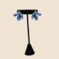 BJ0018 Bold Earrings Blue 02 - Blazin Fashion