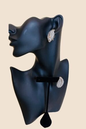 BJ0019 Statement Earrings - Silver