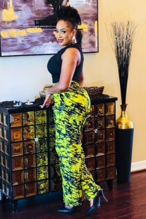 Tamara Long Pants Yellow - Pic 2 - Blazin Fashion