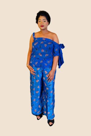 Senora 2 Piece Silk Set - Blue