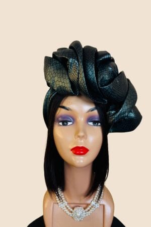 Zita Turban Hat - Green