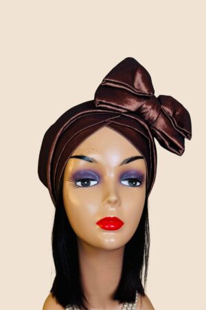 Zuri Turban Hat - Coffee