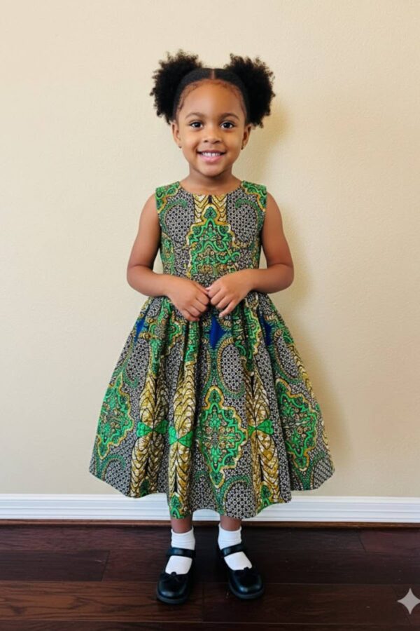 Girls Green-Leafy Sleeveless Peplum-1200x1800p-02 Girls Green-Leafy Sleeveless Peplum-1200x1800p-02